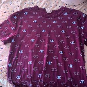 purple champion shirt